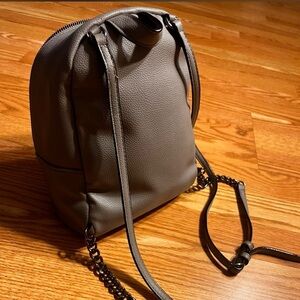 Victoria’s Secret Elegant Brown/Grey Leather Backpack